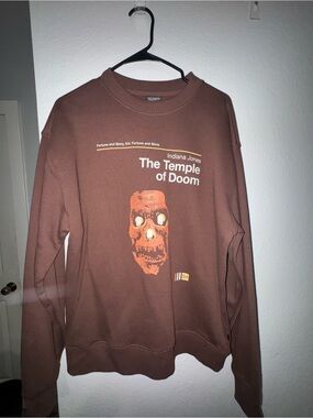 Brown 'The Temple of Doom' Graphic Crewneck Sweatshirt